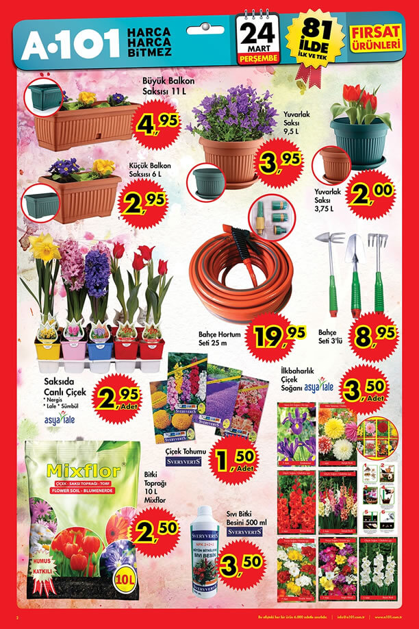 A101 Market 24 Mart 2016 Katalogu - Bahçe Hortumu Seti