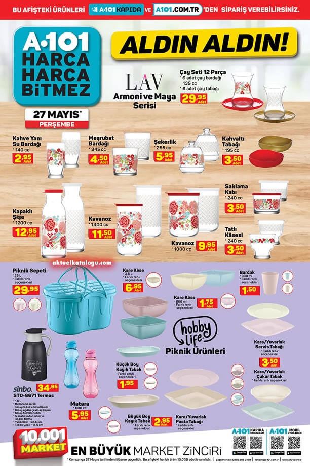 A101 Market 27 Mayıs 2021 Kataloğu - Mutfak Ürünleri
