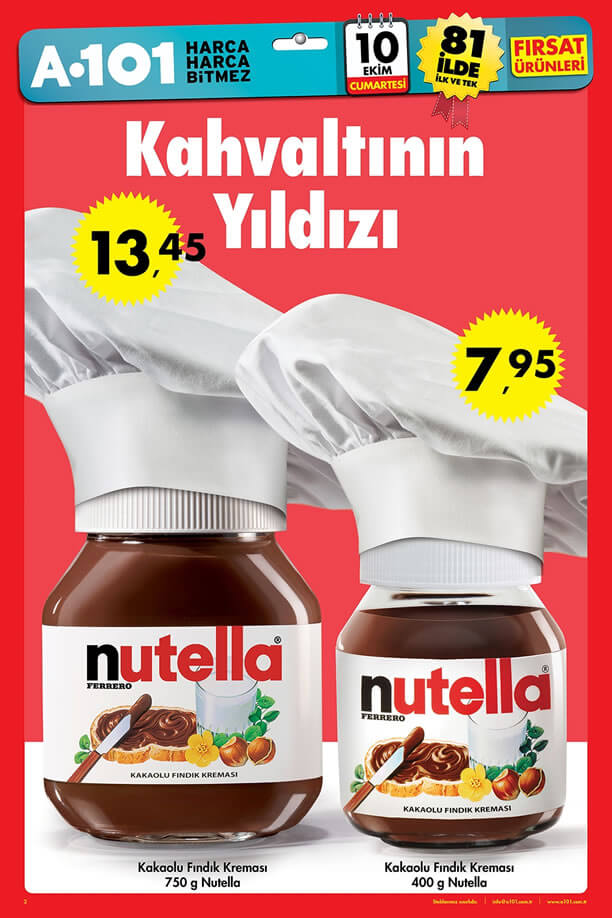 A101 10 Ekim 2015 Aktüel Ürünler Katalogu - Nutella