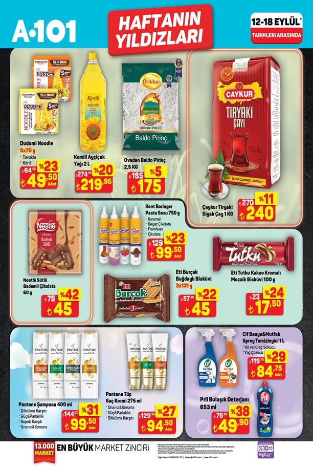 A101 12 Eylül 2025 Aktüel Ürünler Kataloğu