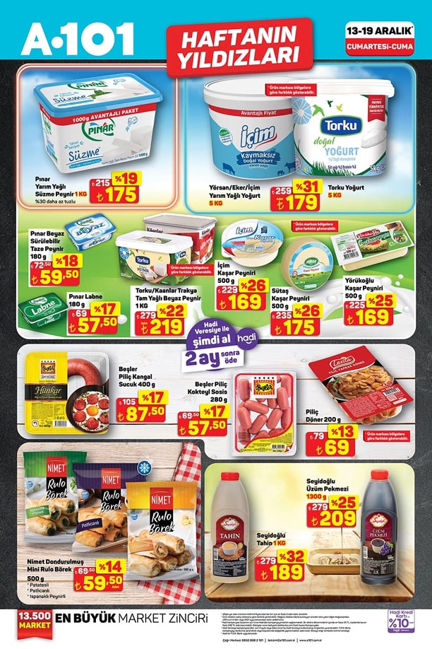 A101 13 Aralık 2025 Haftanın Yıldızları Kataloğu