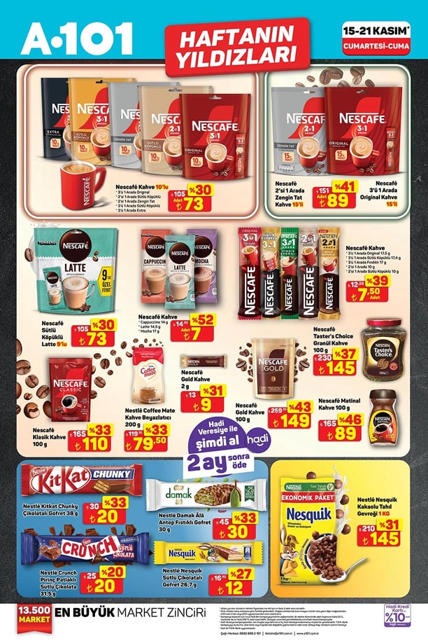 A101 15 - 21 Kasım 2025 Haftanın Yıldızları
