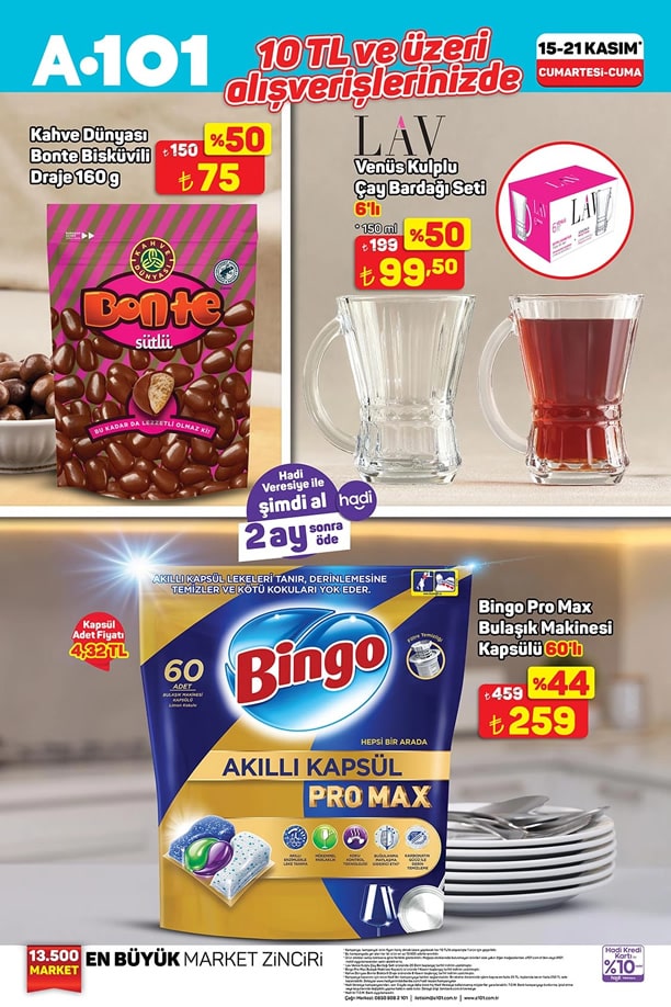 A101 15 - 21 Kasım 2025 İndirim Afişi