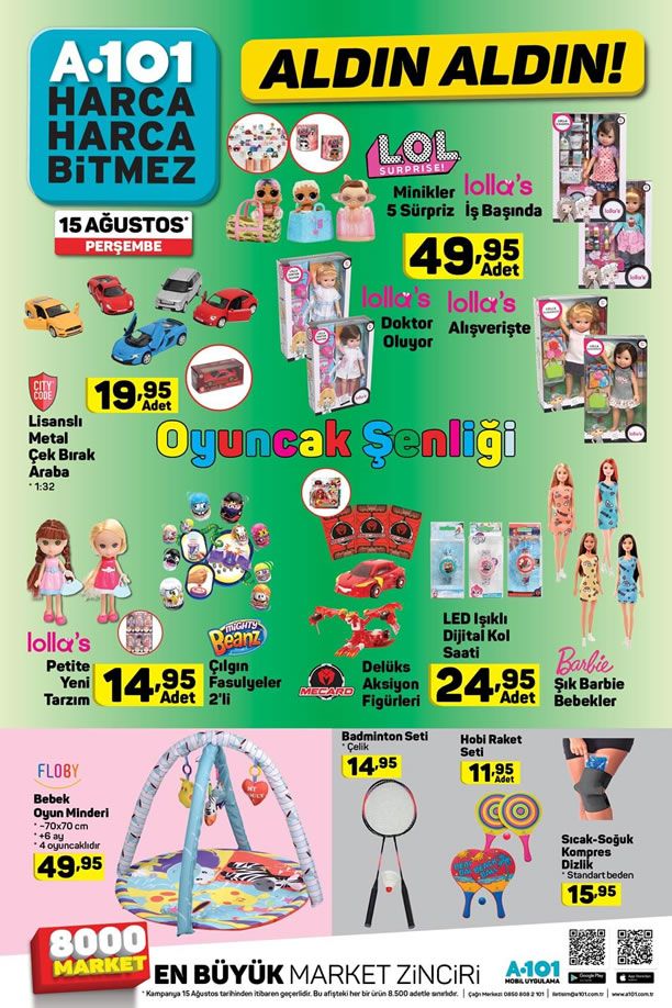 A101 15 Ağustos 2019 Kataloğu - Bebek Oyun Minderi