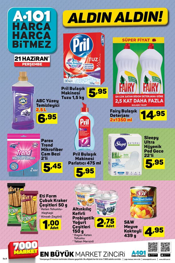 A101 21 Haziran 2018 Fırsatları - Temizlik Ürünleri Fiyatları