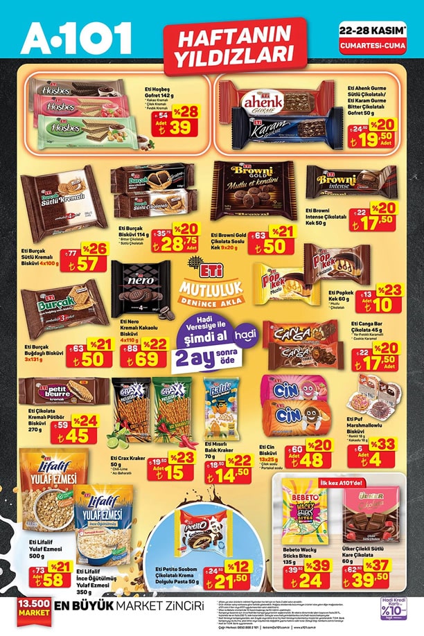 A101 22 - 28 Kasım 2025 Haftanın Yıldızları