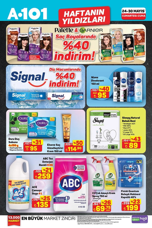 A101 24 Mayıs 2025 Haftanın Yıldızları Kampanyası