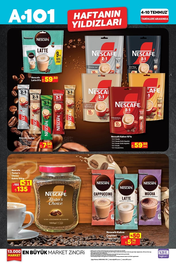 A101 4 - 10 Temmuz 2025 Nescafe İndirimleri