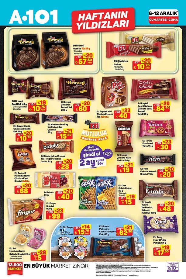 A101 6 - 12 Aralık 2025 Haftanın Yıldızları