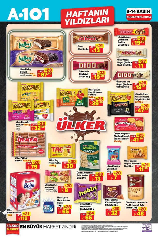 A101 8 Kasım 2025 Haftanın Yıldızları Kampanyası