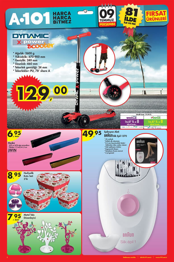 A101 9 Temmuz 2015 Aktüel Ürünler Katalogu - Scooter