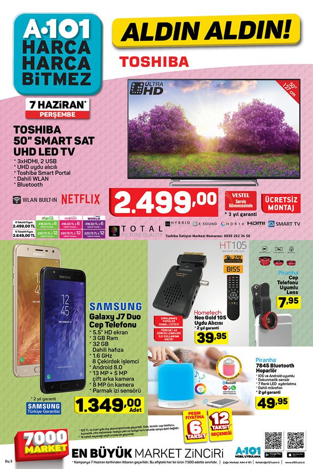 A101 Aktüel, 7 Haziran Katalogu - Samsung Galaxy J7 Duo Cep Telefonu