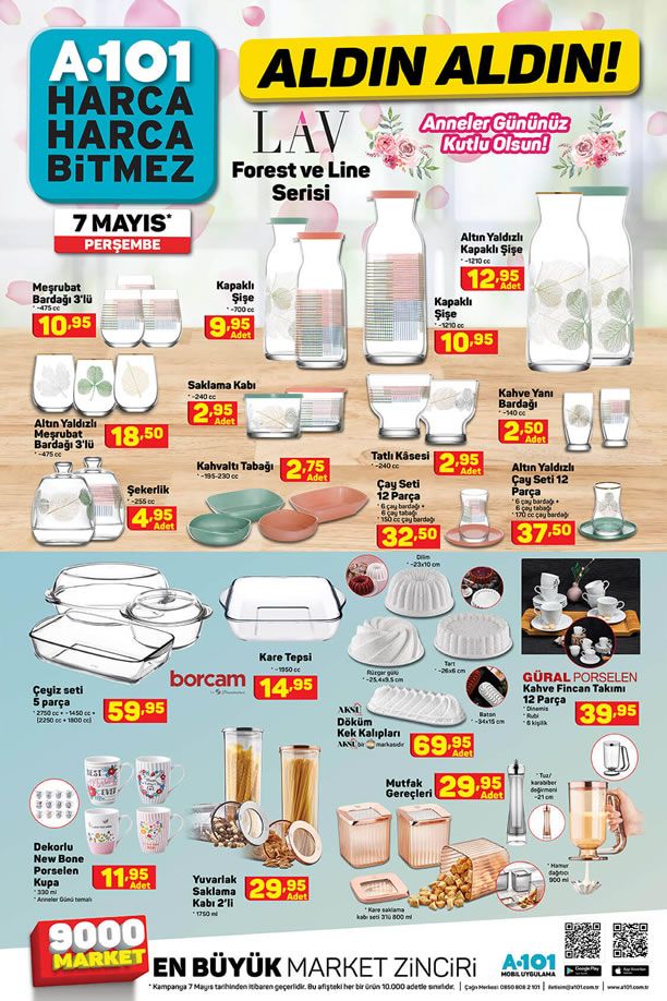 A101 Aldın Aldın 7 Mayıs 2020 Kataloğu - Mutfak Gereçleri