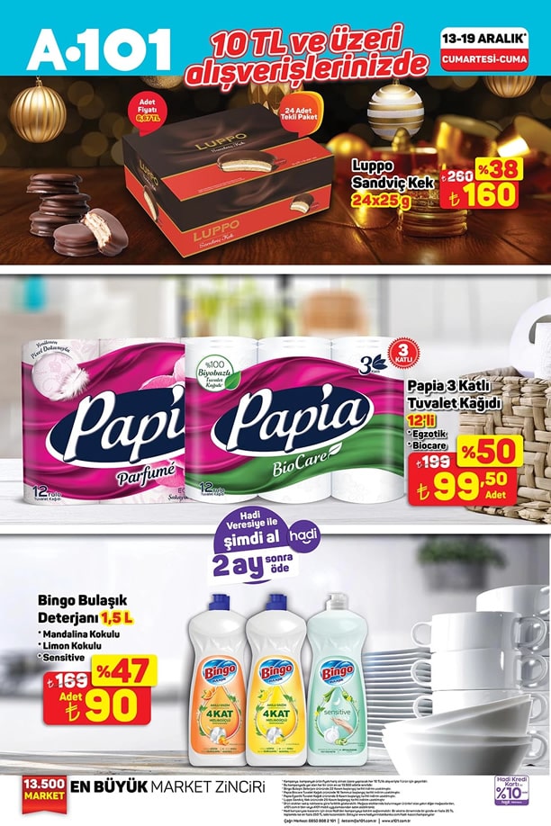 A101 Market 13 - 19 Aralık 2025 İndirim Broşürü