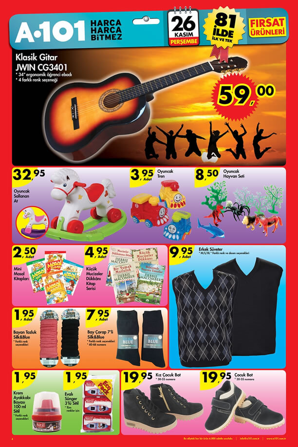 A101 Market 26 Kasım 2015 Katalogu - JWIN Klasik Gitar
