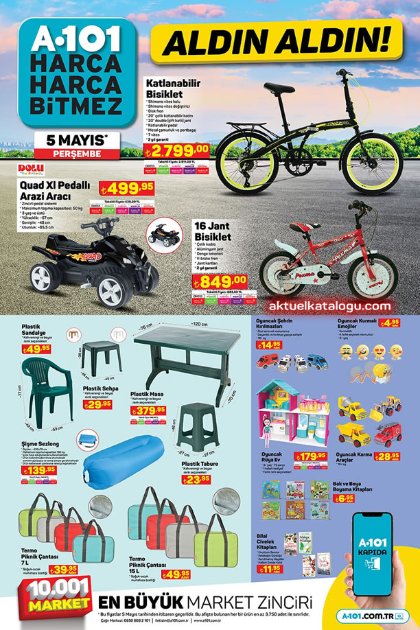 A101 Market 5 Mayıs 2022 Kataloğu - Katlanabilir Bisiklet