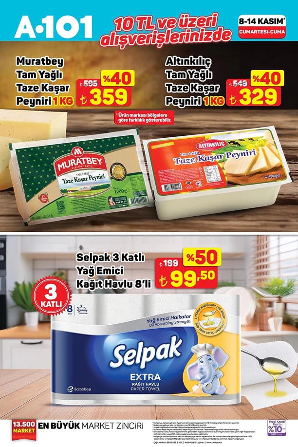 A101 Market 8 - 14 Kasım 2025 İndirim Afişi