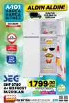 A101 28 Kasım 2019 Fırsatları - SEG SNF 3700 A+ No Frost Buzdolabı