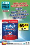 A101 6 - 12 Nisan 2019 Kampanyası - Finish Bulaşık Makinesi Tableti