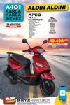 A101 Aktüel 25 Ağustos 2022 Kataloğu - Apec Benzinli Moped