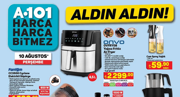 A101 10 Ağustos 2023 Aktüel Ürünler Kataloğu