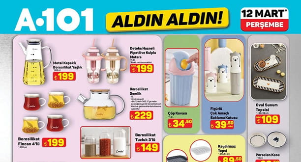 A101 12 Mart 2026 Aktüel Ürünler Kataloğu