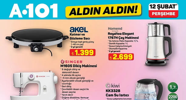 A101 12 Şubat 2026 Aktüel Ürünler Kataloğu