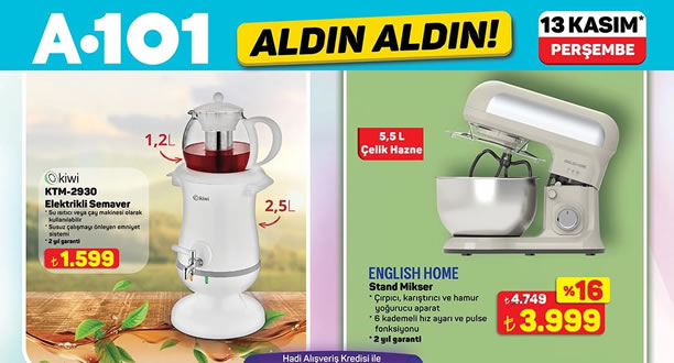 A101 13 Kasım 2025 Aktüel Ürünler Kataloğu