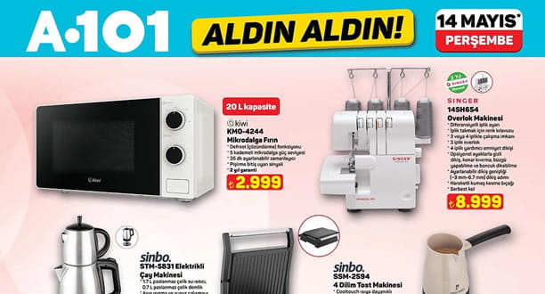 A101 14 Mayıs 2026 Aktüel Ürünler Kataloğu