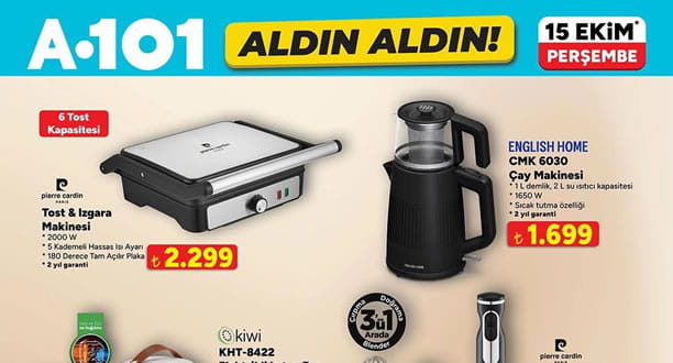 A101 15 Ekim 2026 Aktüel Ürünler Kataloğu