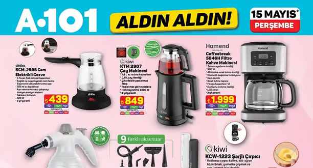 A101 15 Mayıs 2025 Aktüel Ürünler Kataloğu