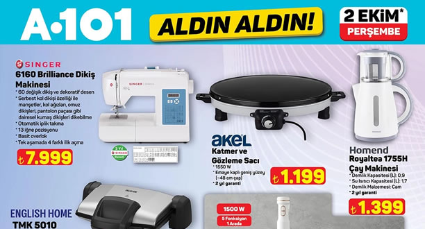 A101 2 Ekim 2025 Aktüel Ürünler Kataloğu