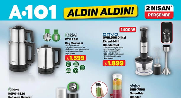 A101 2 Nisan 2026 Aktüel Ürünler Kataloğu