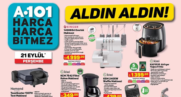 A101 21 Eylül 2023 Aktüel Ürünler Kataloğu