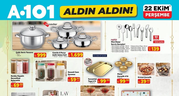 A101 22 Ekim 2026 Aktüel Ürünler Kataloğu