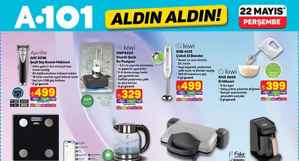 A101 22 Mayıs 2025 Aktüel Ürünler Kataloğu