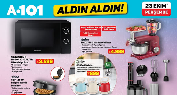 A101 23 Ekim 2025 Aktüel Ürünler Kataloğu