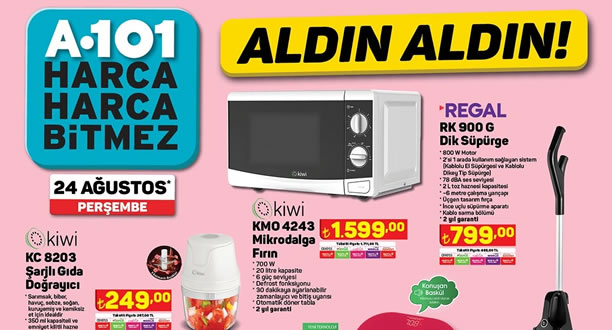 A101 24 Ağustos 2023 Aktüel Ürünler Kataloğu