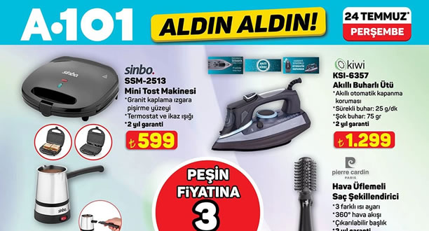 A101 24 Temmuz 2025 Aktüel Ürünler Kataloğu