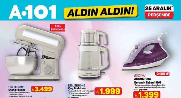 A101 25 Aralık 2025 Aktüel Ürünler Kataloğu