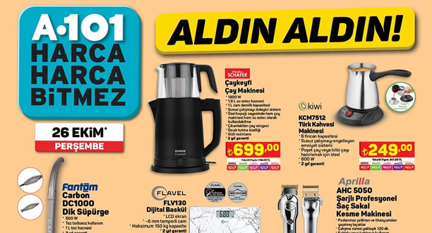 A101 26 Ekim 2023 Aktüel Ürünler Kataloğu