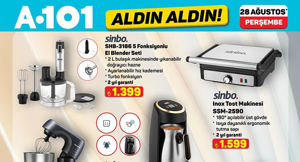 A101 28 Ağustos 2025 Aktüel Ürünler Kataloğu