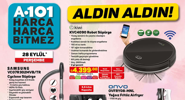 A101 28 Eylül 2023 Aktüel Ürünler Kataloğu