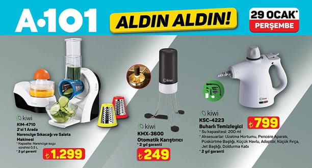 A101 29 Ocak 2026 Aktüel Ürünler Kataloğu