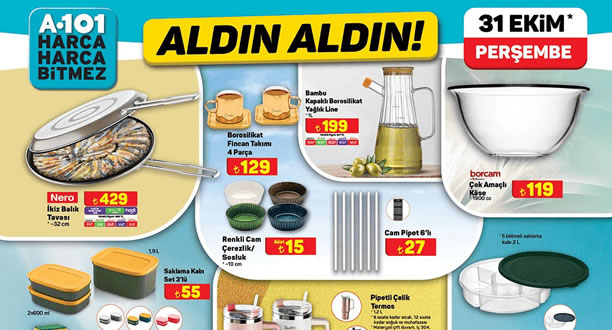 A101 31 Ekim 2024 Aktüel Ürünler Kataloğu