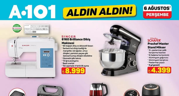 A101 6 Ağustos 2026 Aktüel Ürünler Kataloğu