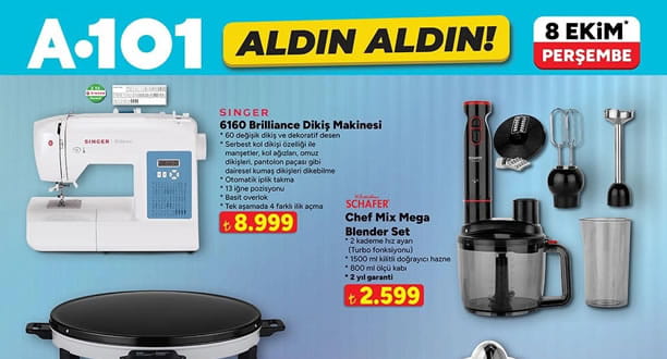 A101 8 Ekim 2026 Aktüel Ürünler Kataloğu