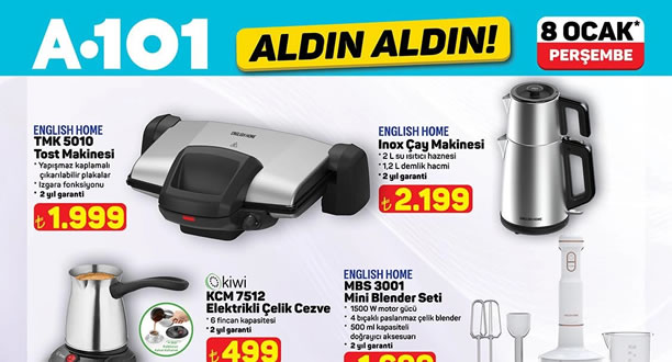 A101 8 Ocak 2026 Aktüel Ürünler Kataloğu
