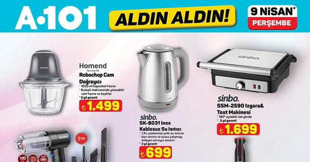 A101 9 Nisan 2026 Aktüel Ürünler Kataloğu