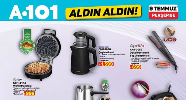 A101 9 Temmuz 2026 Aktüel Ürünler Kataloğu